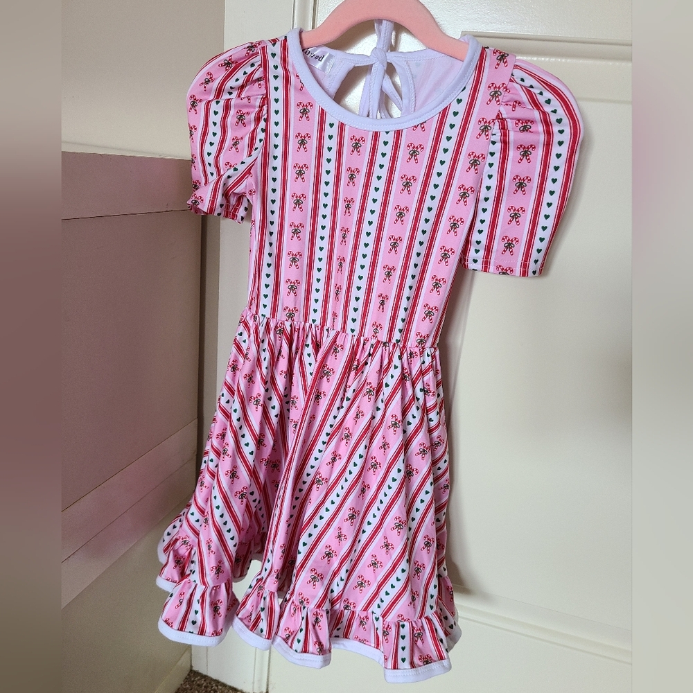 Girlhood Candy Cane Stripe Dress